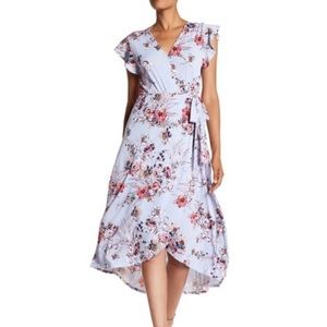Floral wrap dress